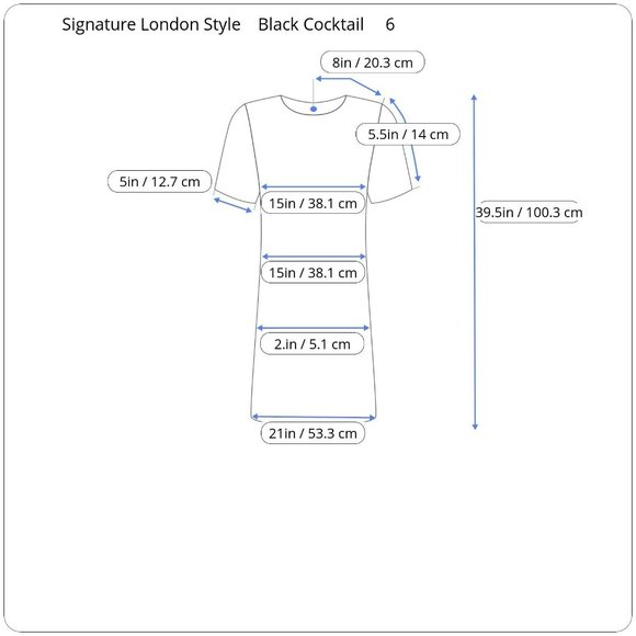 Signature London Style Black Cocktail Short Sleeve Dress Ruffled Collar Size 6 - Picture 10 of 10